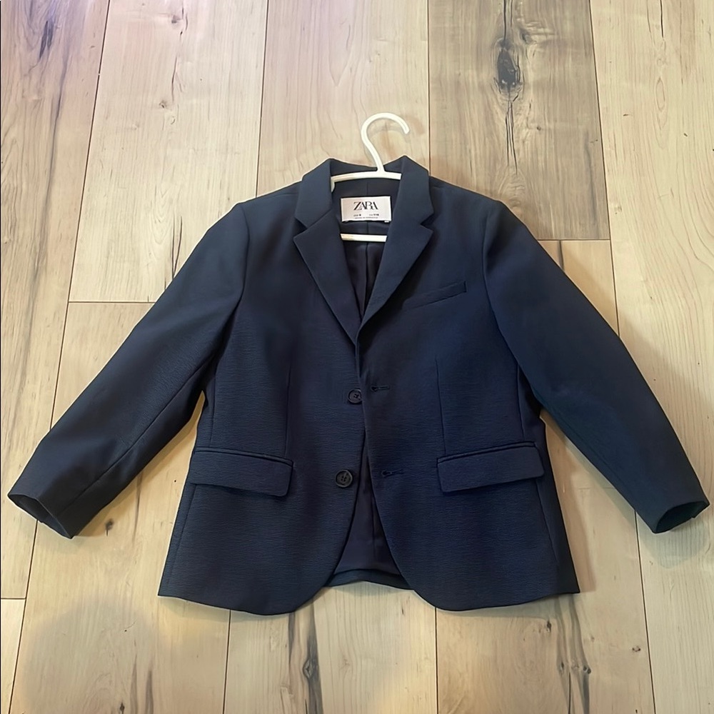 NWOT Zara Kids Navy Blazer s6